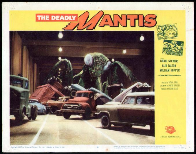 The Deadly Mantis Lobby Card #4