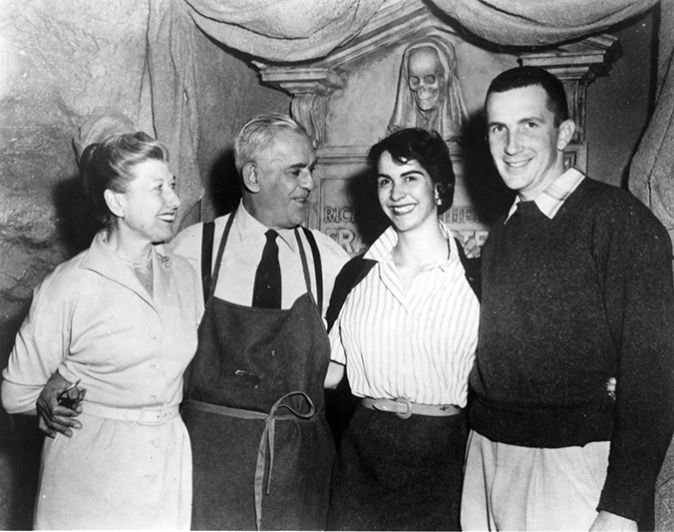 Boris Karloff with family on set of Frankenstein 1970 photo